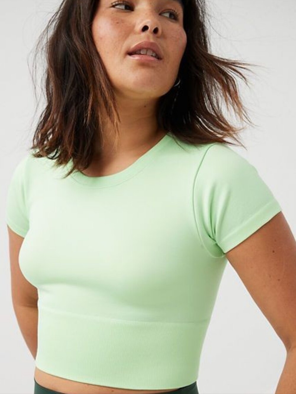OFFLINE By Aerie Sidewalk Seamless Cropped T-Shirt Size: Small